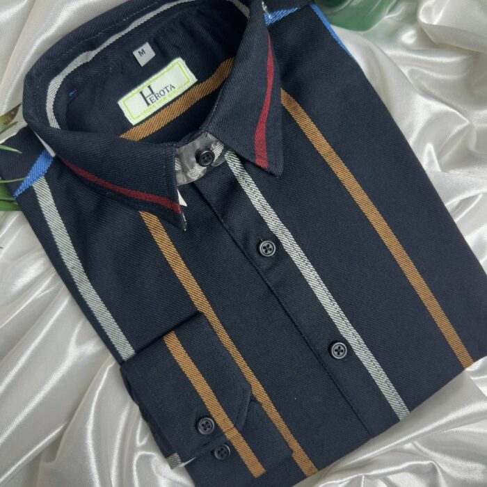 Black with muti colour Horizental stipe