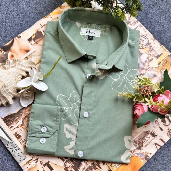 Frog Green with Merigold print