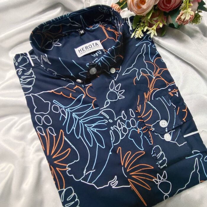 Navyblue Art Print Shirt