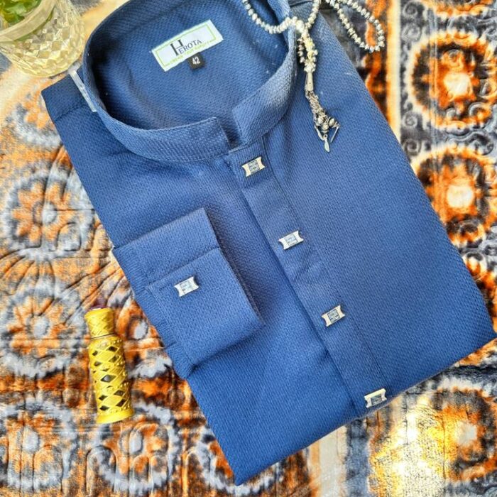 NavyBlue solid Punjabi