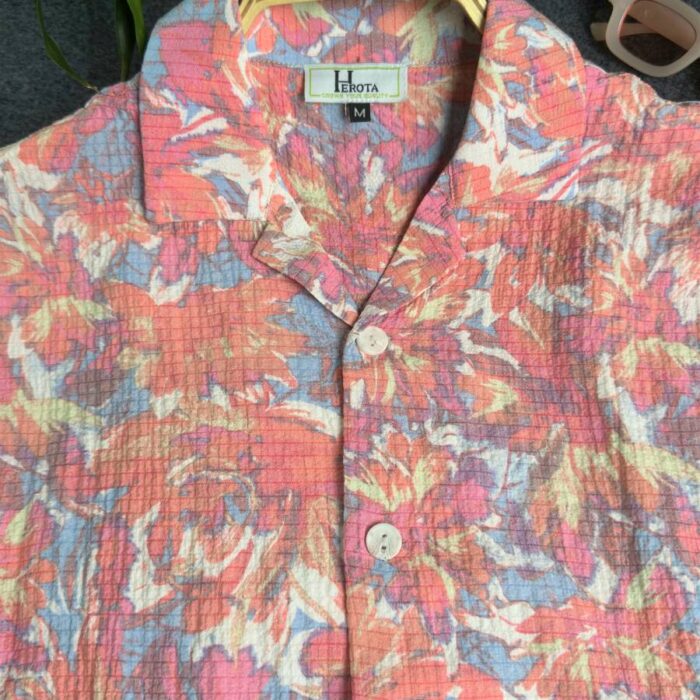 Orchid Semi D-Shoulder Cuban Shirt