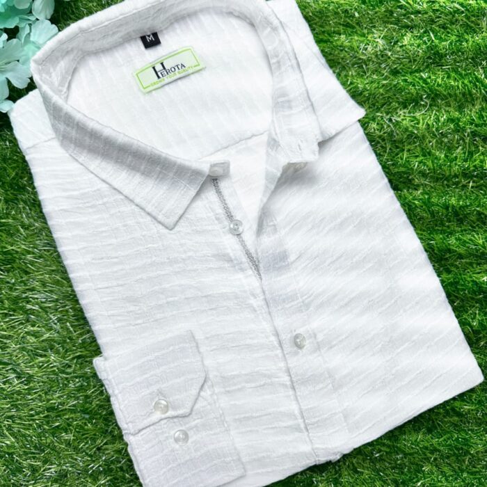 White Vertical stipe shirt