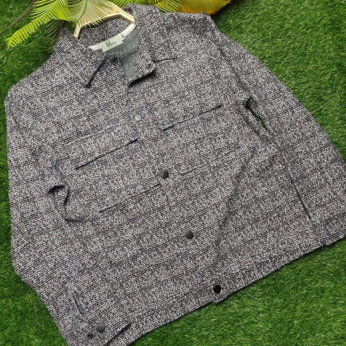 Winter Multi Jacket-Bouclé Wool Blend Casual Jacket