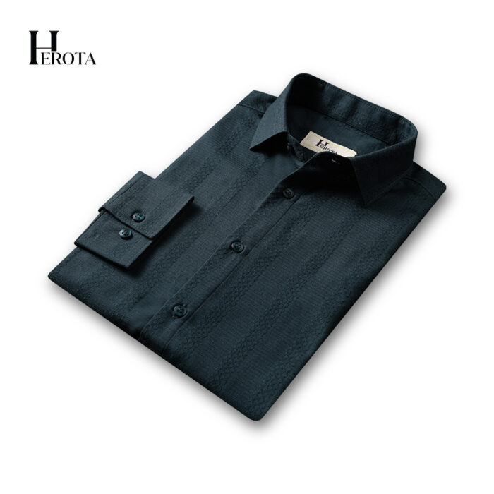 Solid Fancy Cotton Shirt. ( Teal Green)