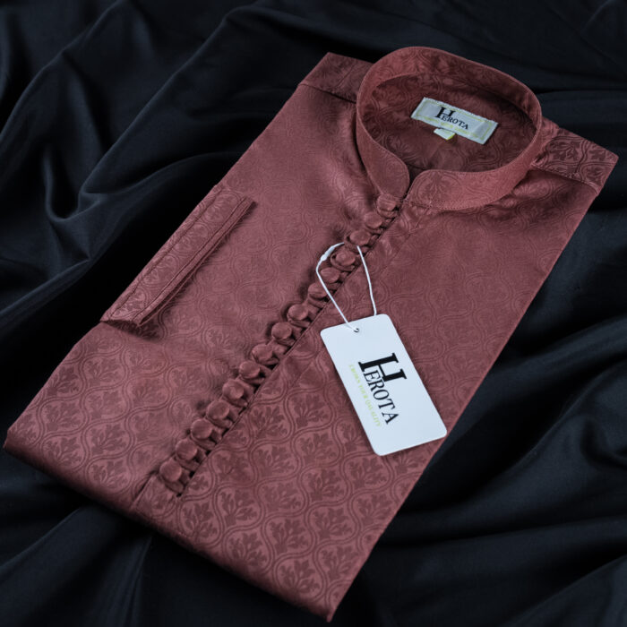 Regal Wine Buttoned Panjabi